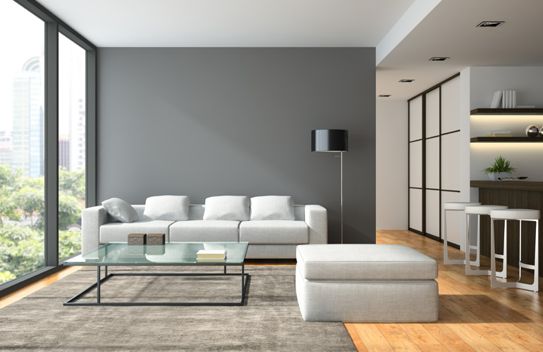 Modern living interior