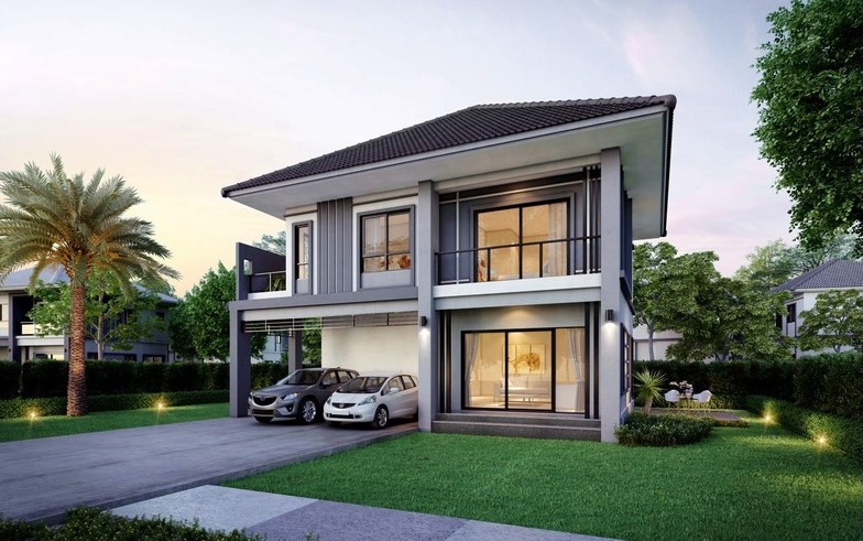 Contemporary two storey house